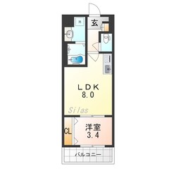 放出駅 徒歩10分 4階の物件間取画像